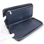 Louis Vuitton Epi Zippy Organizer NM Blue Marine Wallet Zip Around — view 6