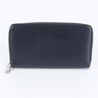 Louis Vuitton Epi Zippy Organizer NM Blue Marine Wallet Zip Around