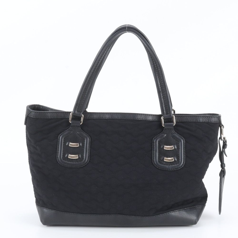 Gucci GG Neoprene Leather Tote Bag Shoulder Black — view 3