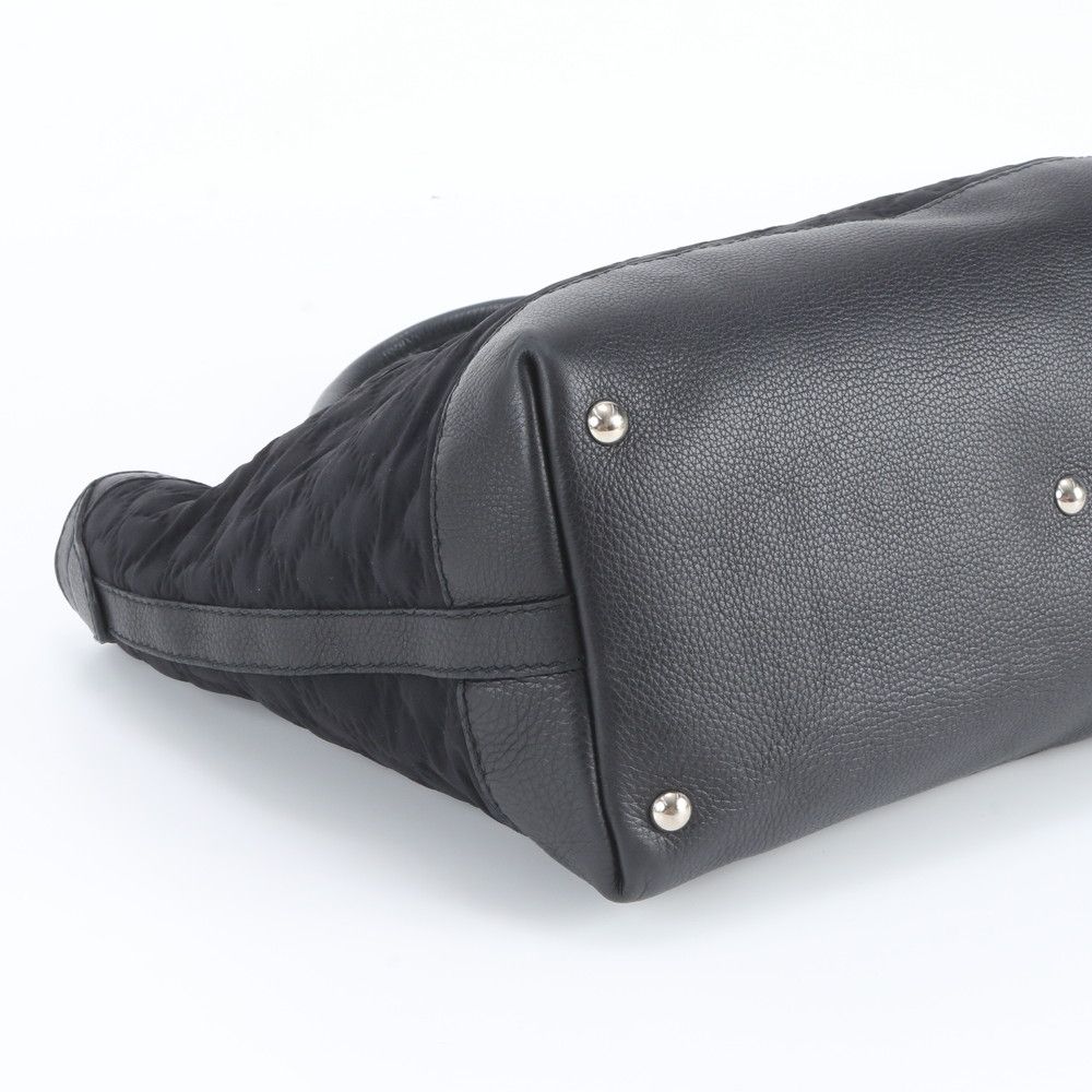 Gucci GG Neoprene Leather Tote Bag Shoulder Black — view 5