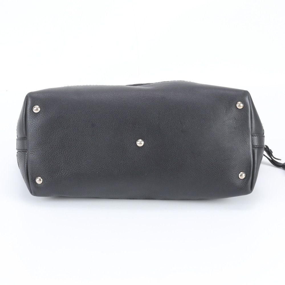 Gucci GG Neoprene Leather Tote Bag Shoulder Black — view 6