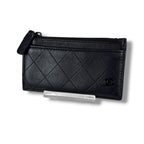 Chanel Quilted Fragment Case Black Wallet — view 3