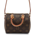 Louis Vuitton Nano Speedy Shoulder Bag Monogram Canvas Brown