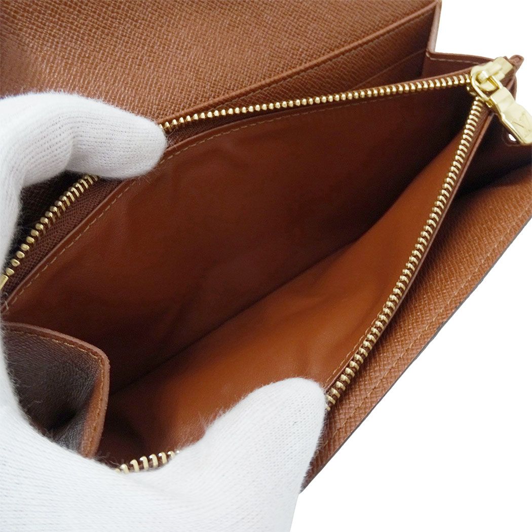Louis Vuitton Wallet Monogram Canvas Portefeuille Sarah Brown Flap Ceremony — view 6