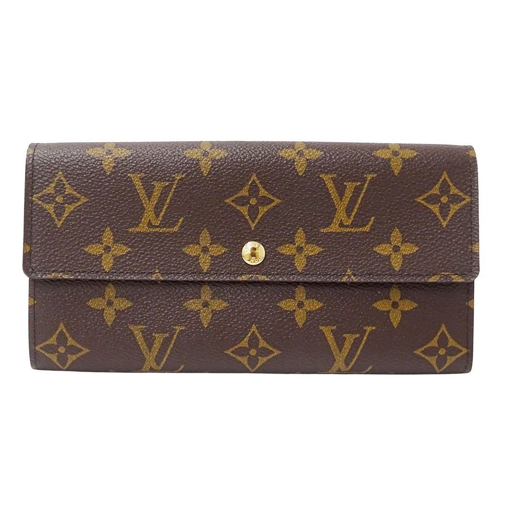 Louis Vuitton Wallet Monogram Canvas Portefeuille Sarah Brown Flap Ceremony