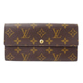 Louis Vuitton Wallet Monogram Canvas Portefeuille Sarah Brown Flap Ceremony