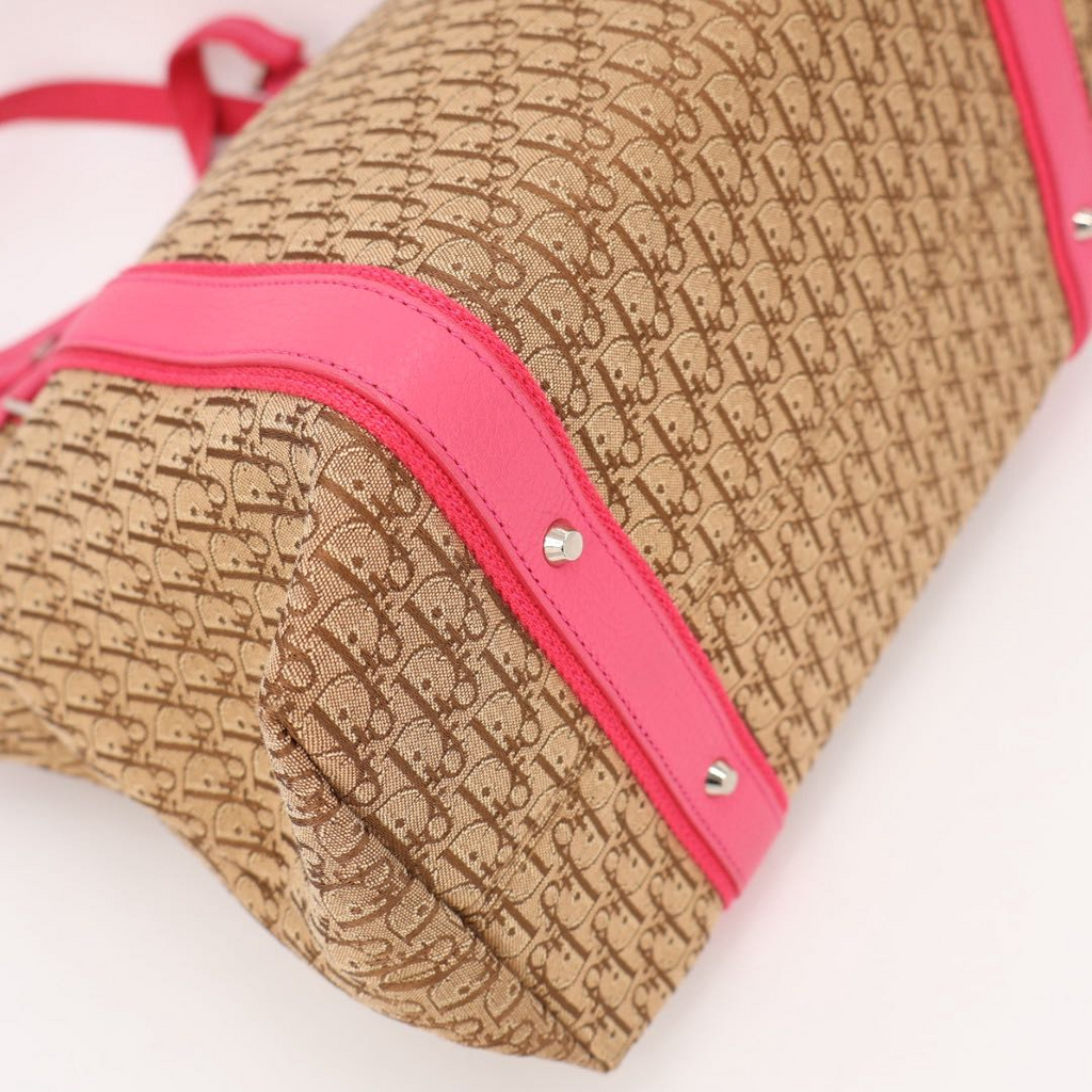 Dior Handbag Trotter Logo Plate Cotton Canvas — view 3