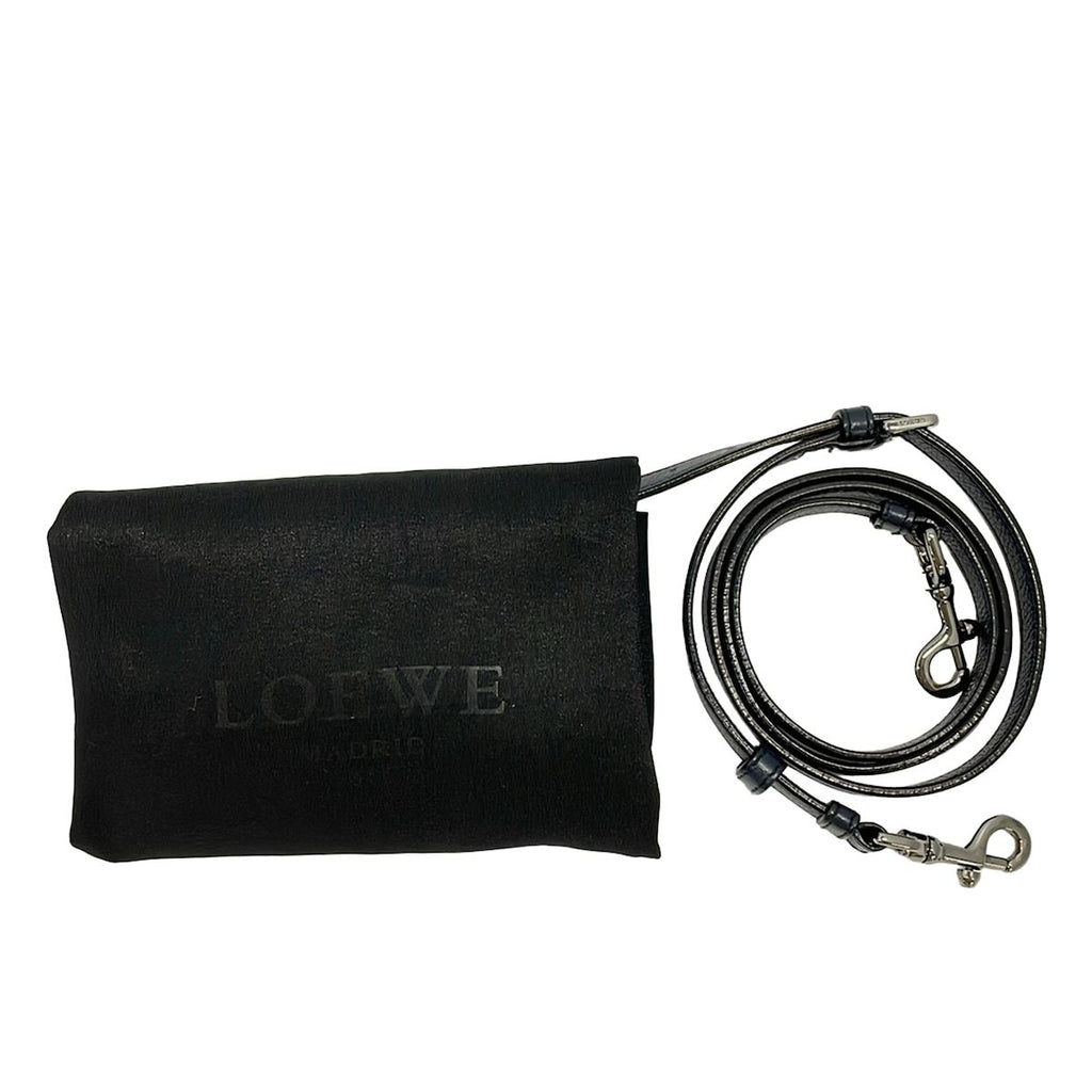 Loewe Handbag Cruz Blue Gray Light Dark Navy Dot Pattern Leather — view 8