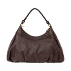 Gucci Vintage Abbey Guccissima Leather Shoulder Bag Tote Brown — view 3