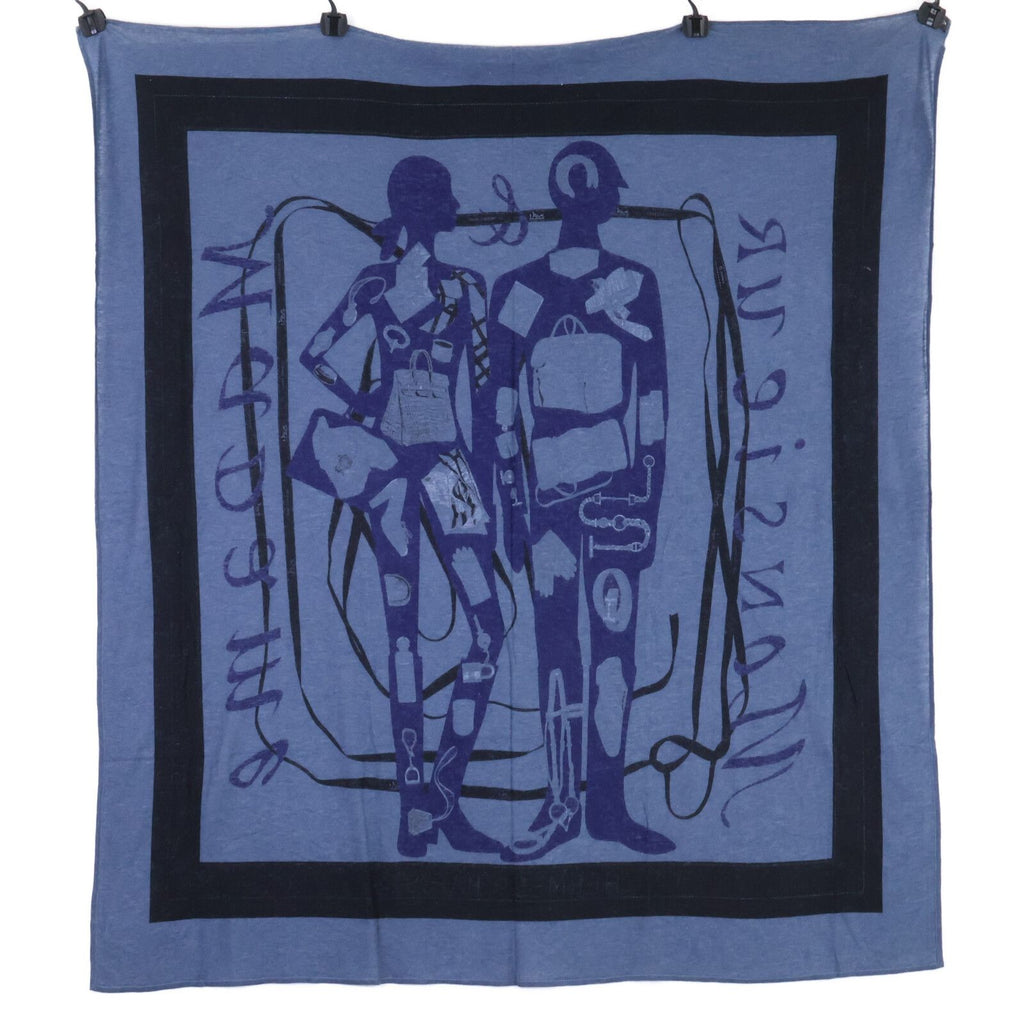 Hermes Monsieur Et Madame & Cotton Scarf — view 2