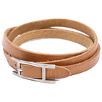 Hermes Behapi Leather Bracelet Brown