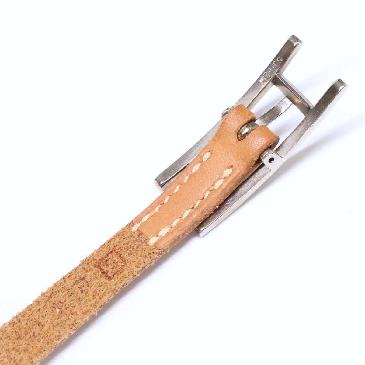 Hermes Behapi Leather Bracelet Brown — view 8