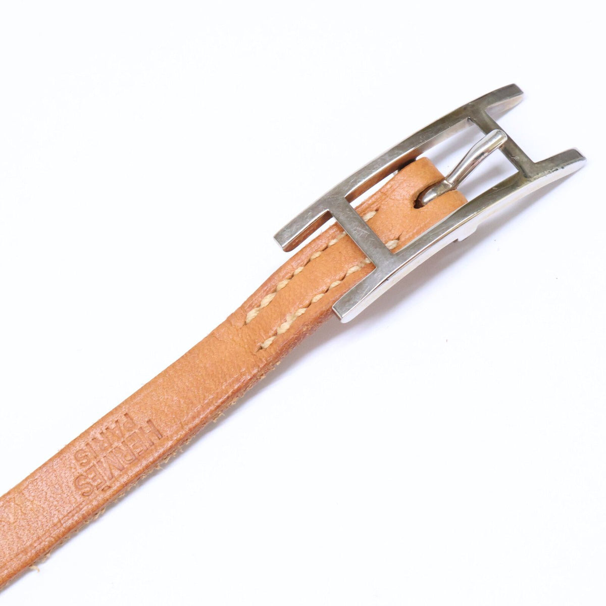 Hermes Behapi Leather Bracelet Brown — view 7