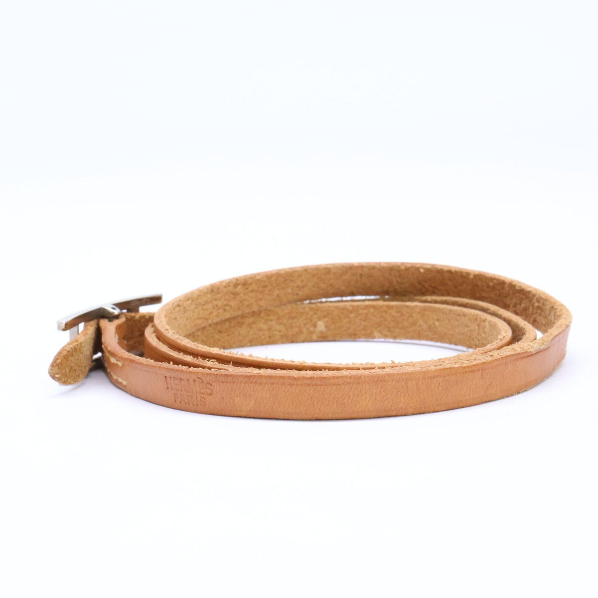 Hermes Behapi Leather Bracelet Brown — view 3