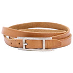 Hermes Behapi Leather Bracelet Brown — view 2