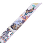 Hermes Grand Theater Nouveau Silk Twilly Scarf — view 4
