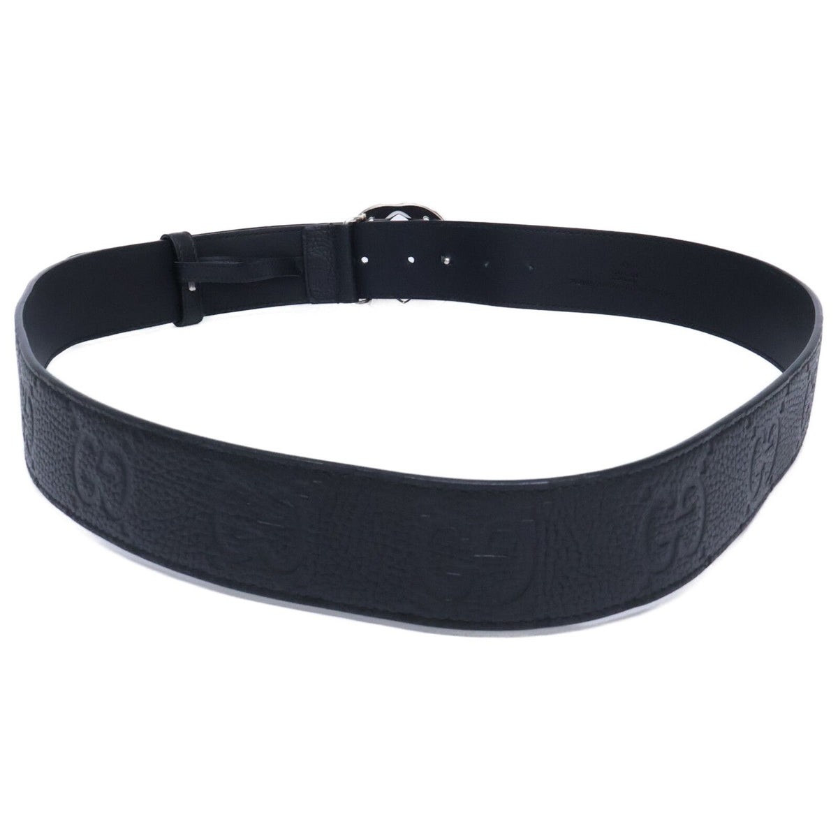 Gucci Aabza Interlocking G Signature Leather 105 42 Belt — view 3