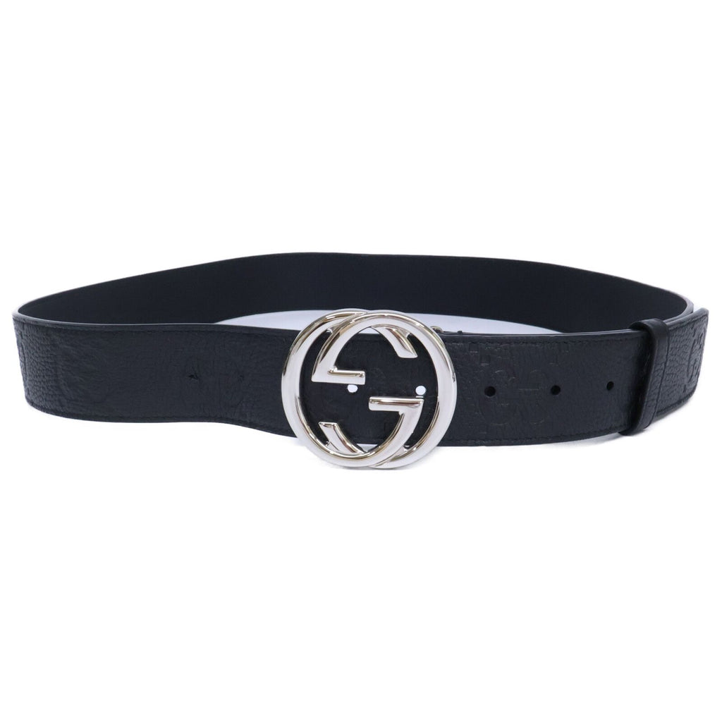 Gucci Aabza Interlocking G Signature Leather 105 42 Belt — view 2