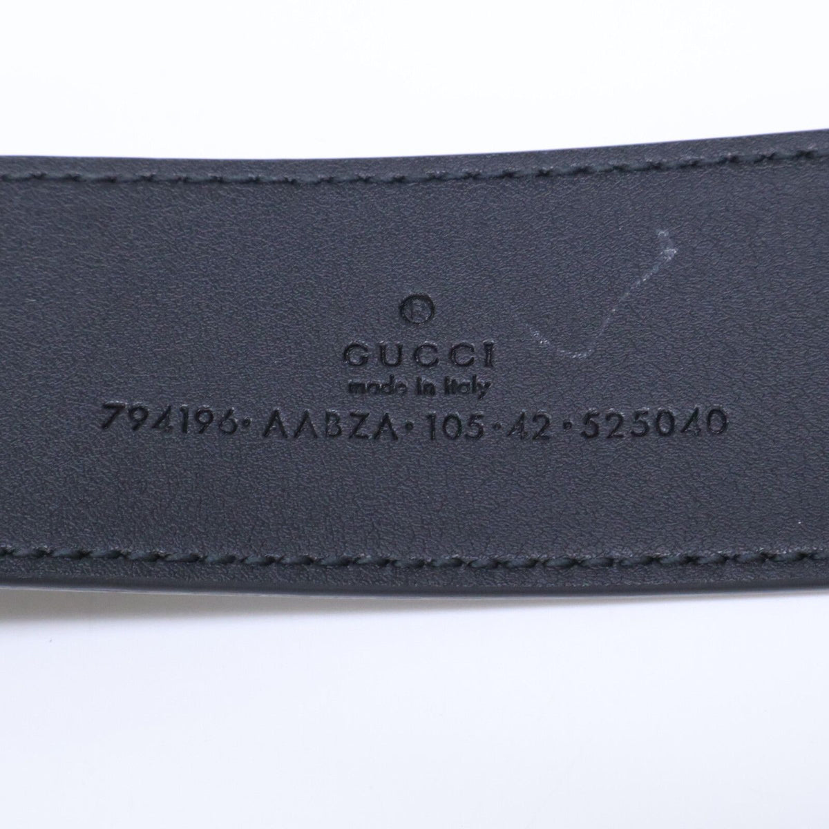 Gucci Aabza Interlocking G Signature Leather 105 42 Belt — view 8