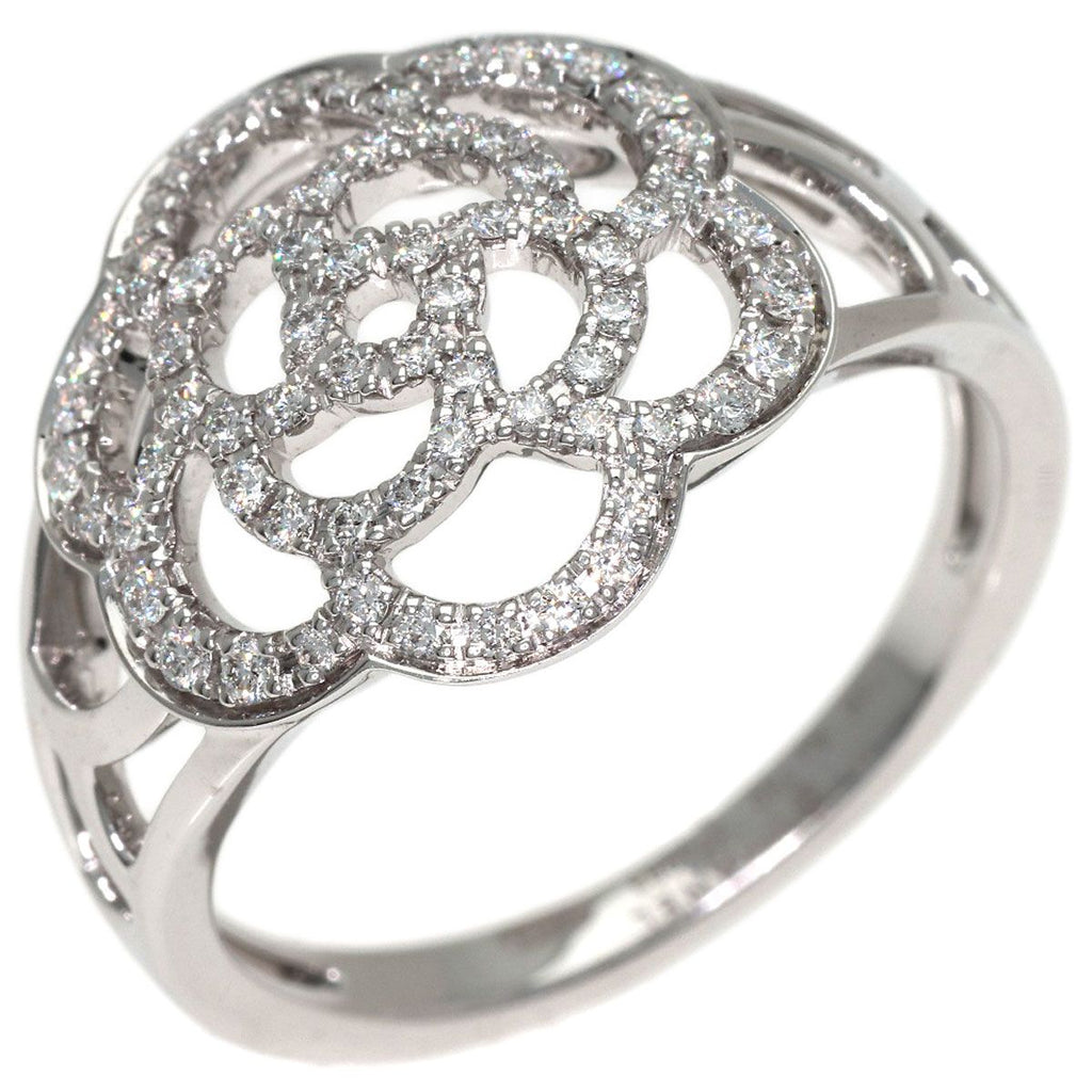 Chanel Camellia Diamond 58 Ring 18K White Gold — view 2