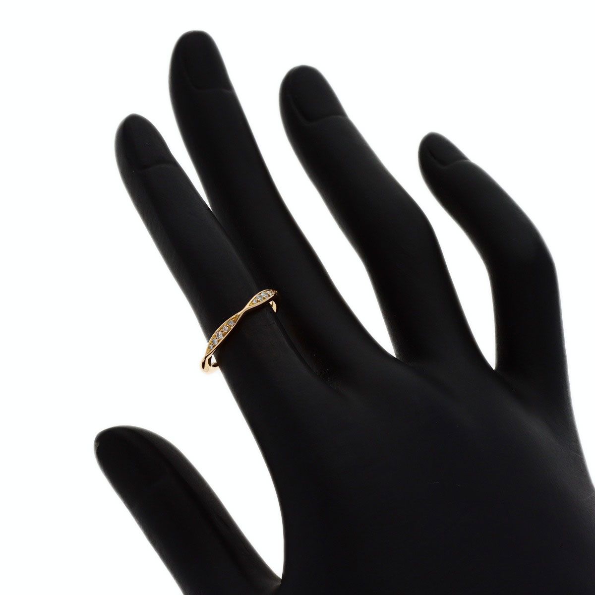 Chanel Camellia Half Diamond 46 Ring 18K Pink Gold — view 7