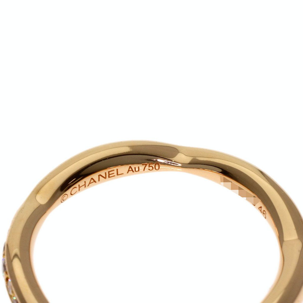 Chanel Camellia Half Diamond 46 Ring 18K Pink Gold — view 5
