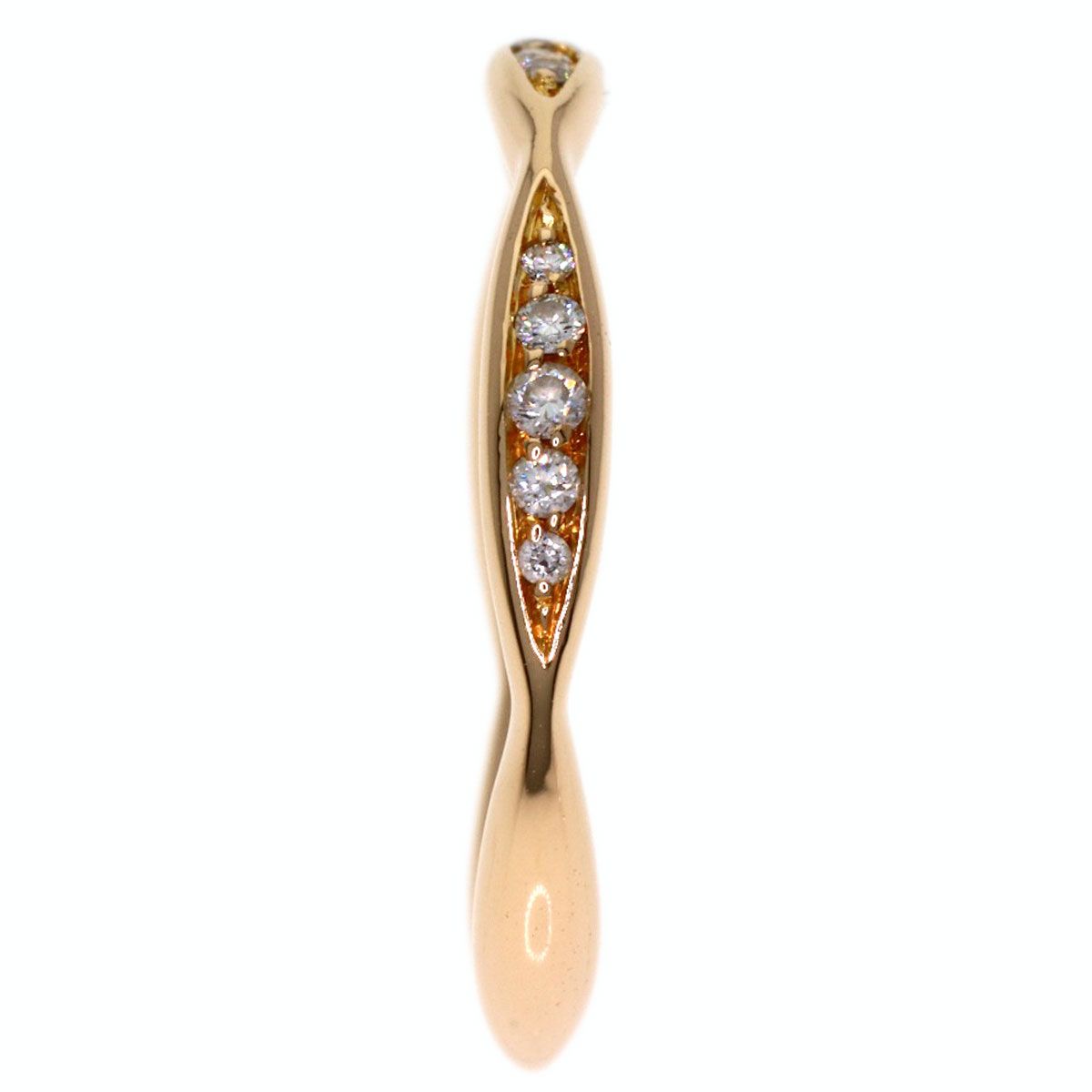 Chanel Camellia Half Diamond 46 Ring 18K Pink Gold — view 3