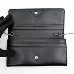 Fendi Multi Studs Chain Wallet Shoulder Bag Black — view 8