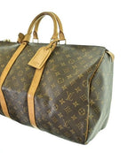Louis Vuitton Monogram Keepall 50 Handbag Brown — view 5