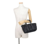 Dior Shoulder Bag Maxi Oblique Weekender 25 Canvas Leather Black Trotter — view 4