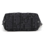 Dior Shoulder Bag Maxi Oblique Weekender 25 Canvas Leather Black Trotter — view 3