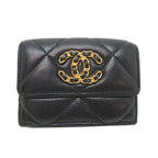 Chanel Trifold Wallet Black