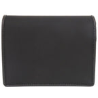 Prada Triangle Logo Nylon Saffiano Leather Black Bifold Wallet — view 3