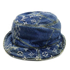 Louis Vuitton Bonnet Damier Giant Hat Wave Monogram Blue 58 — view 2