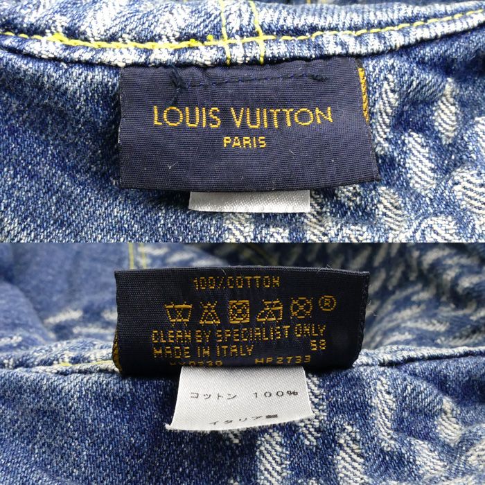Louis Vuitton Bonnet Damier Giant Hat Wave Monogram Blue 58 — view 6