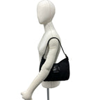 Fendi Zucca FF Logo Pattern Canvas Leather Shoulder Bag Black — view 2