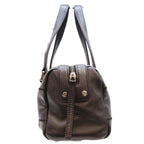 Chanel Black Caviar Choco Bar Silver Mini Boston Bag — view 4