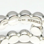Hermes Chaine D'ancre Alea Beads Ring 55 925 Sterling Silver — view 6