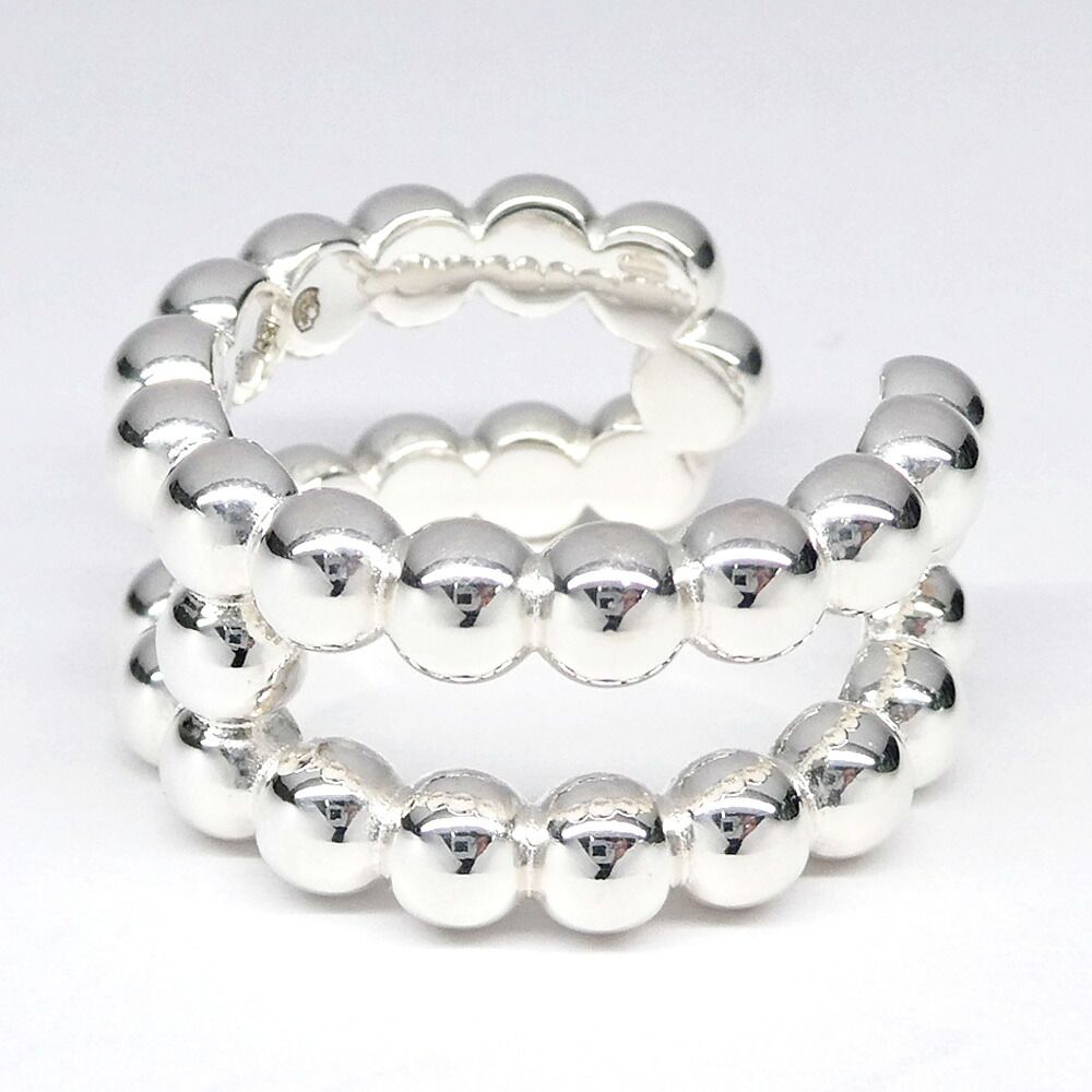 Hermes Chaine D'ancre Alea Beads Ring 55 925 Sterling Silver — view 2