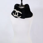 Chanel CC Logo Rabbit Fur Tippet Scarf — view 7