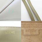 Loewe Puzzle Fold Tote Mini 2-Way Shoulder Bag Khaki Green Leather — view 8