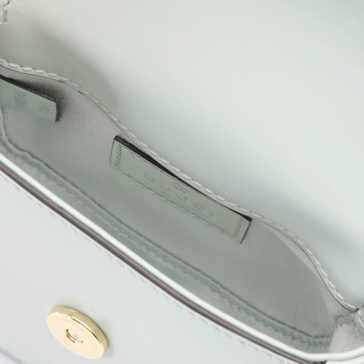 Gucci Bamboo Nano Light Blue Leather Banff Shoulder Bag — view 8
