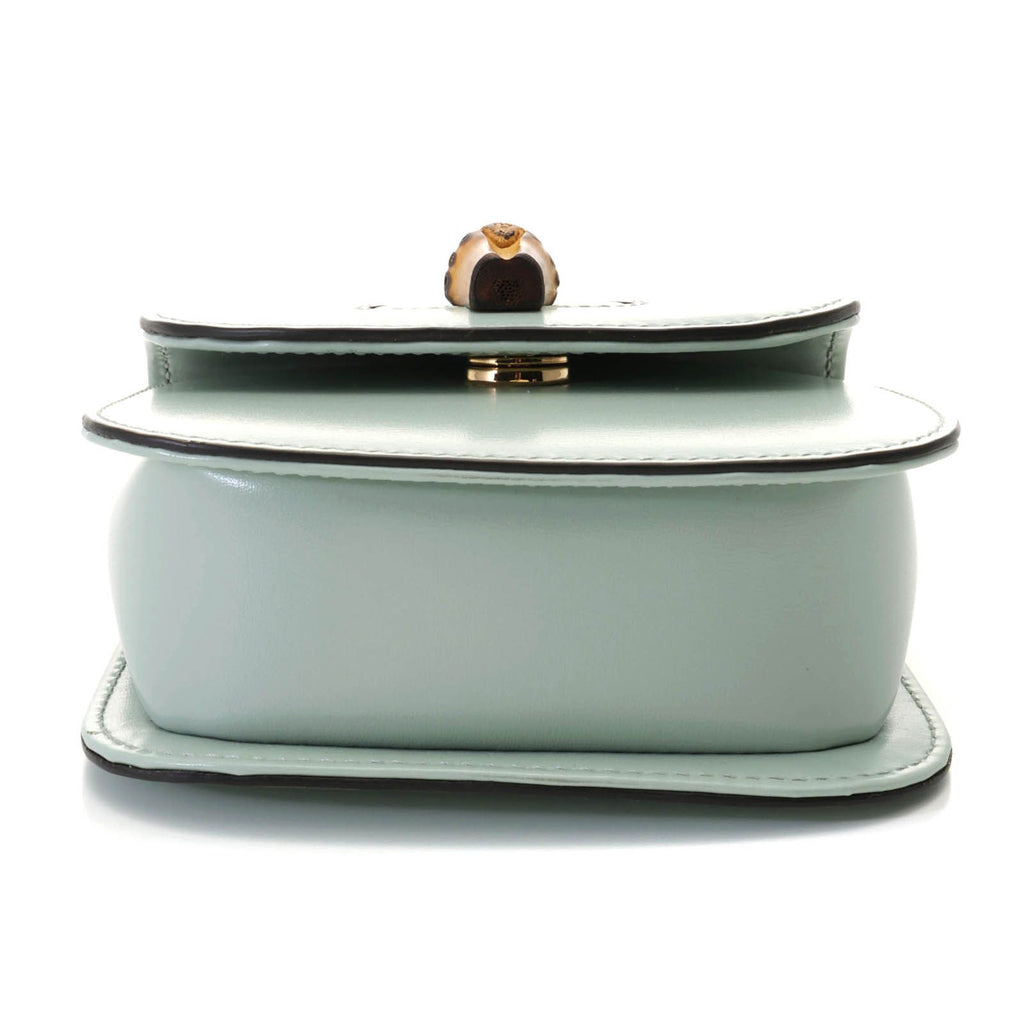 Gucci Bamboo Nano Light Blue Leather Banff Shoulder Bag — view 3