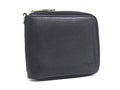 Gucci Bifold Wallet Zip Around Compact Black Leather Billfold Sherry Line
