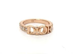 Dior Ring Dio(r)evolution Pink Gold Metal Rhinestone