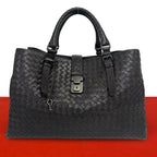 Bottega Veneta Intrecciato Leather Tote Bag Brown