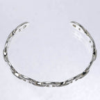 Hermes Chaine D'ancre Enchainee ST Silver Bangle Bracelet — view 7