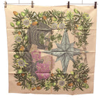 Hermes Carre 90 Passi Flores Passion Flower Scarf Pink — view 2