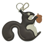 Loewe Animal Leather Charm Key Holder Brown