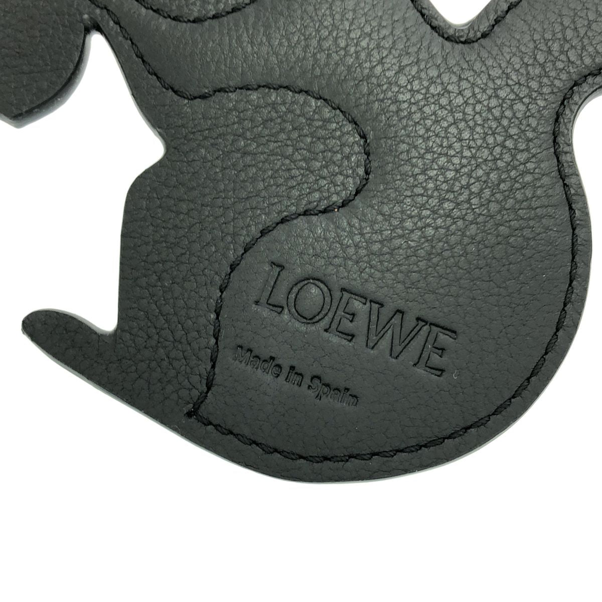 Loewe Animal Leather Charm Key Holder Brown — view 3